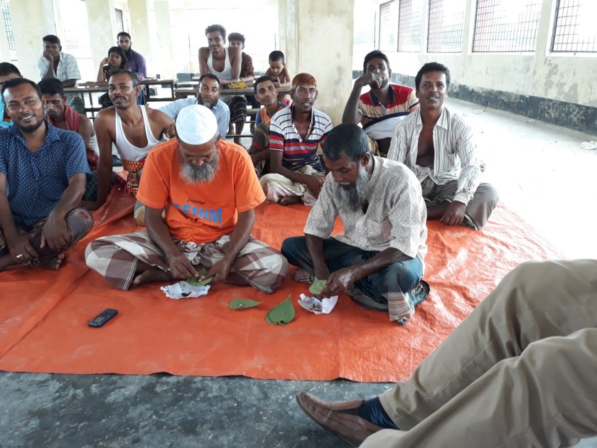 Feedback with shrimp farmers