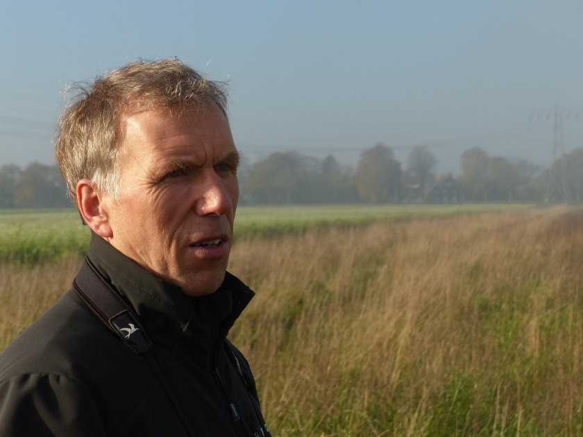 Peter Harry Mulder experimenteert met strokenteelt. (Foto: Oike Vlaanderen)