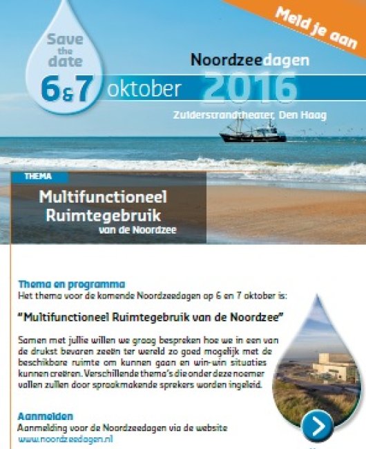 Uitnodiging Noordzeedagen 2016