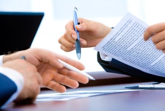 Signing a contract