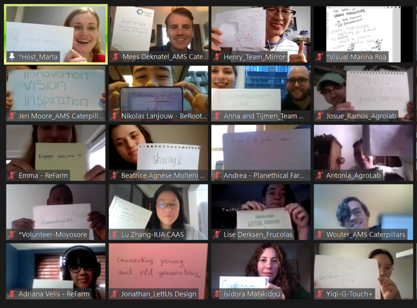 A screenshot of some the participants of this years virtual site visit. A screenshot of some the participants of this years virtual site visit.