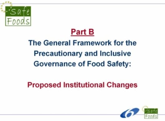 Part B: Proposed Institutional Changes