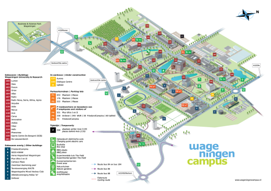 Campus map WUR
