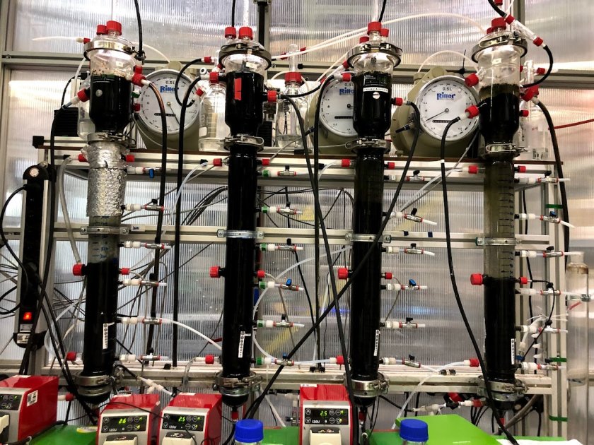Figure 1 Lab-scale UASB reactors Figure 1 Lab-scale UASB reactors