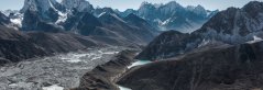 Gletsjers in de himalaya - klimaatverandering Gletsjers in de himalaya - klimaatverandering