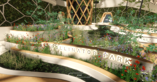 Een schermafbeelding van het ‘Pollinator Park’. Bron: EU Pollinator Information Hive. Een schermafbeelding van het ‘Pollinator Park’. Bron: EU Pollinator Information Hive.