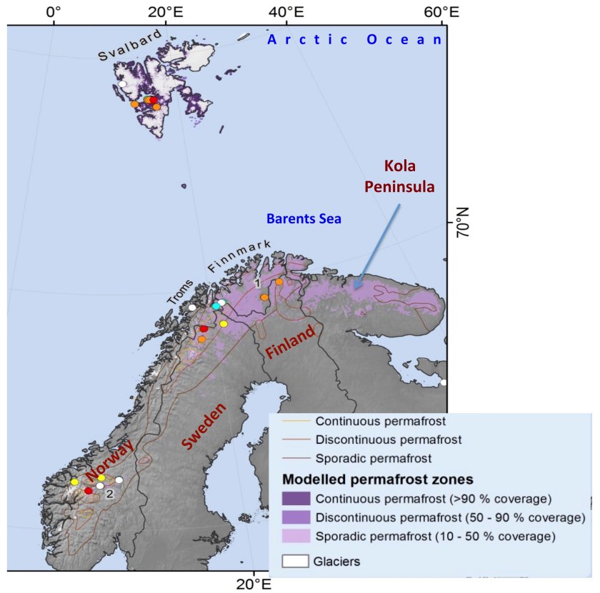 Fig. 2. Permafrost on the Kola Peninsula.