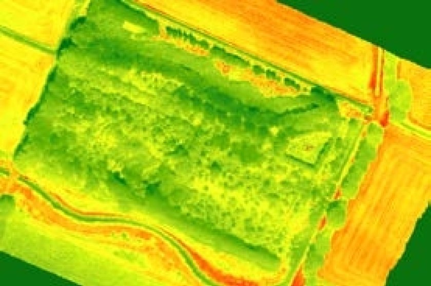 In drone photography, colours clearly show how healthy the plants are. In drone photography, colours clearly show how healthy the plants are.